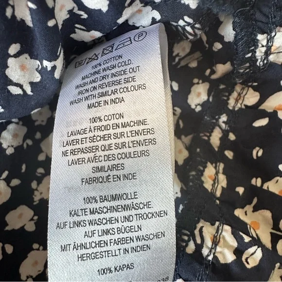 French Connection Tiered Ditsy Floral‎ Mini Puff Sleeve Whimsy Girly Size 6 - Picture 7 of 9